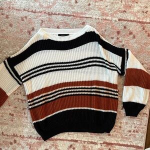 Elegant Striped Women's Sweater